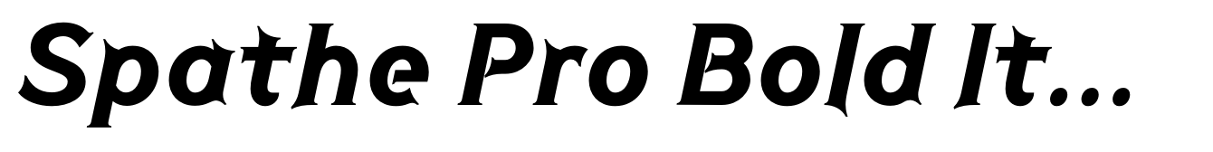 Spathe Pro Bold Italic